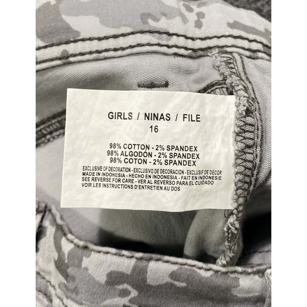 LEI Chelsea Low rise Camo Print Jeans Junior Regular Straight Size 16R NWT - Picture 8 of 11